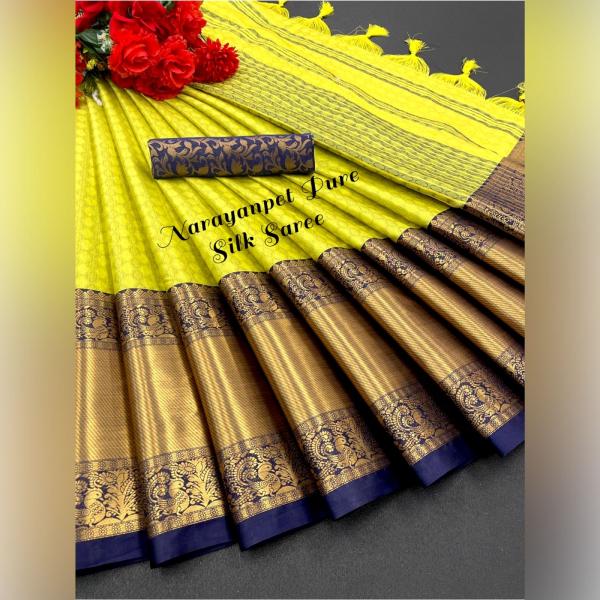 Aab Narayanpet Fancy Ocassional Silk Saree Collection